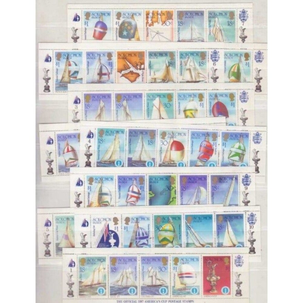 Solomon Islands #570-74 Mint postage stamps